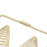 2Pcs Gold Wall Sculptures Metal Wall Decor with Frame for Living Room Bedroom Office Study