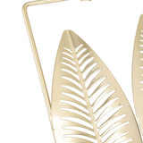 2Pcs Gold Wall Sculptures Metal Wall Decor with Frame for Living Room Bedroom Office Study