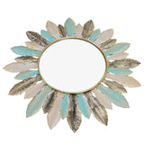 Metal Wall Decor Modern Minimalist Hanging Feather Wall Art Sculpture for Bedroom Living Room Study Office