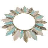 Metal Wall Decor Modern Minimalist Hanging Feather Wall Art Sculpture for Bedroom Living Room Study Office