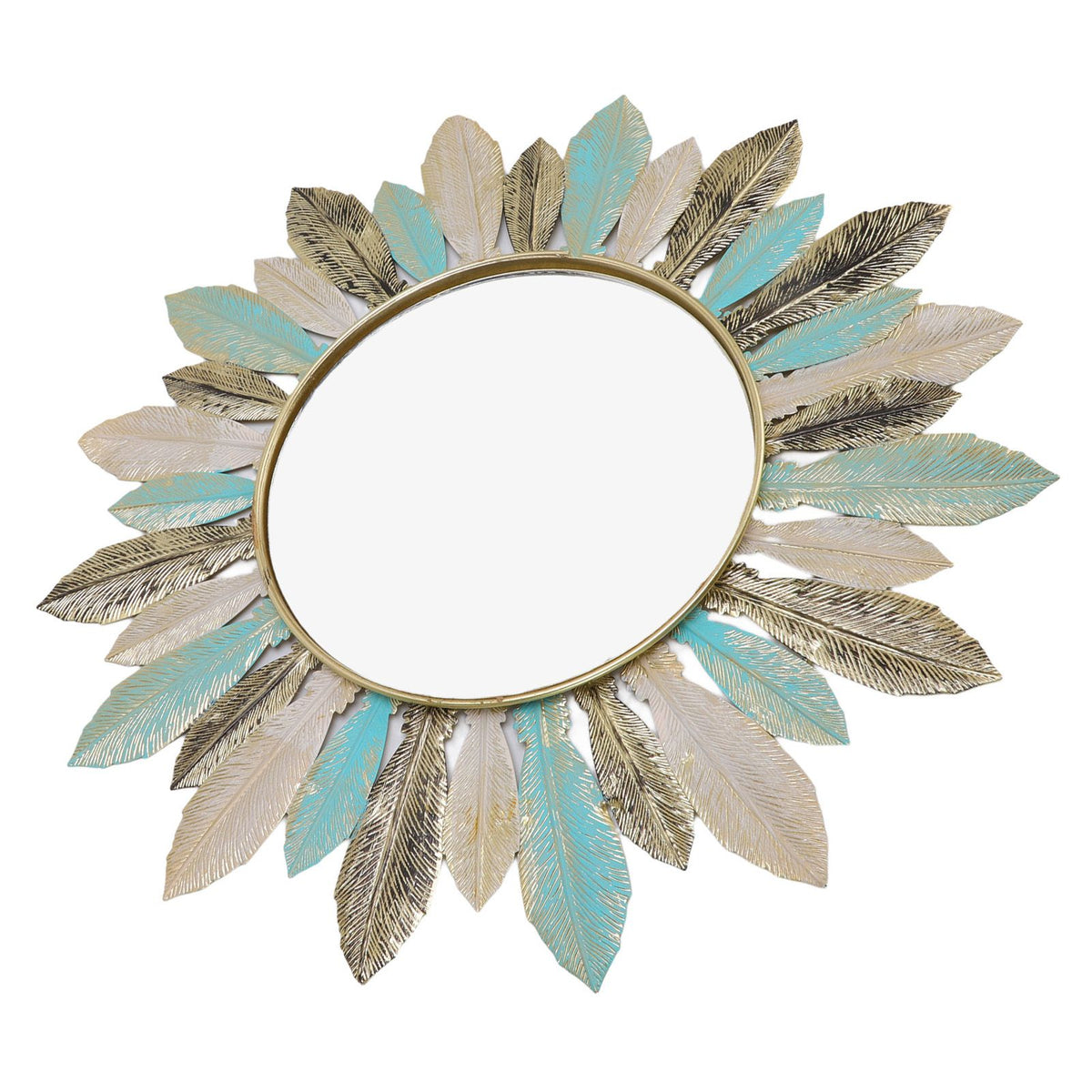 Metal Wall Decor Modern Minimalist Hanging Feather Wall Art Sculpture for Bedroom Living Room Study Office