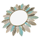 Metal Wall Decor Modern Minimalist Hanging Feather Wall Art Sculpture for Bedroom Living Room Study Office