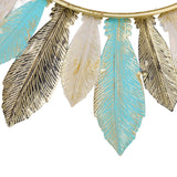 Metal Wall Decor Modern Minimalist Hanging Feather Wall Art Sculpture for Bedroom Living Room Study Office