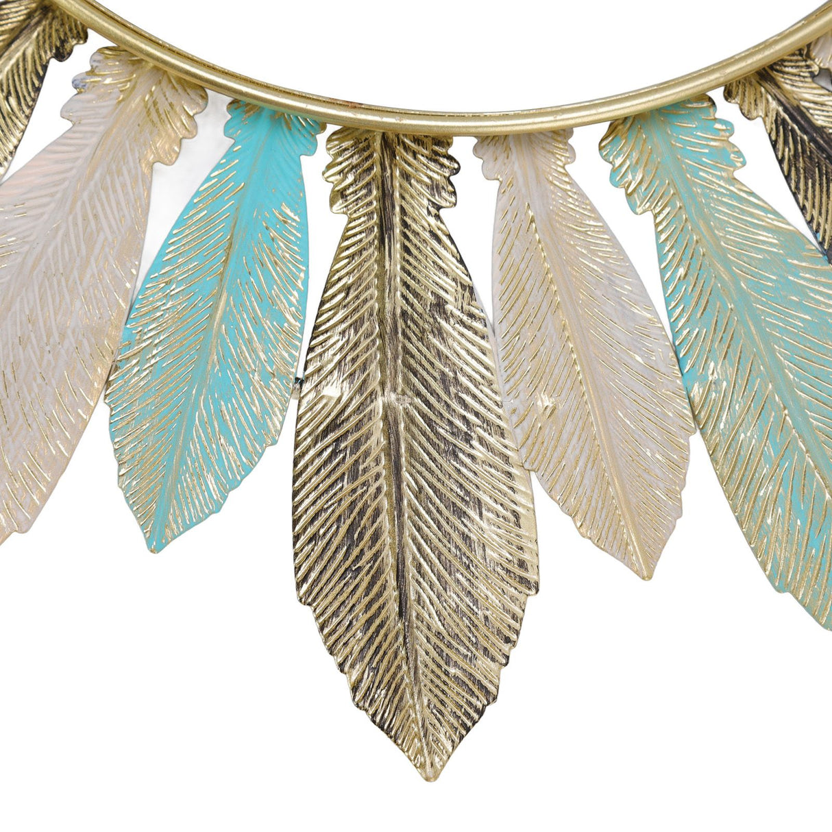 Metal Wall Decor Modern Minimalist Hanging Feather Wall Art Sculpture for Bedroom Living Room Study Office