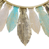 Metal Wall Decor Modern Minimalist Hanging Feather Wall Art Sculpture for Bedroom Living Room Study Office