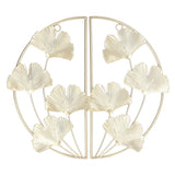 2 Pcs Ginkgo Leaf Decoration Modern Simple Nordic Style Metal Golden Ginkgo Leaf Wrought Iron Wall Decoration