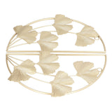 2 Pcs Ginkgo Leaf Decoration Modern Simple Nordic Style Metal Golden Ginkgo Leaf Wrought Iron Wall Decoration