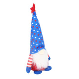 Independence Day Gnome Cute Handcrafted Beautiful Meaning Gnome Plush Decoration for Office Living Room Blue Star