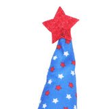 Independence Day Gnome Cute Handcrafted Beautiful Meaning Gnome Plush Decoration for Office Living Room Blue Star - Extra Image
