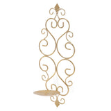 Candle Holder Iron Candlestick Folding Wall Mount Base Sconce Home Decoration for Room Metal Gold