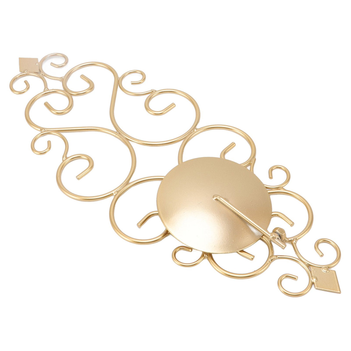 Candle Holder Iron Candlestick Folding Wall Mount Base Sconce Home Decoration for Room Metal Gold