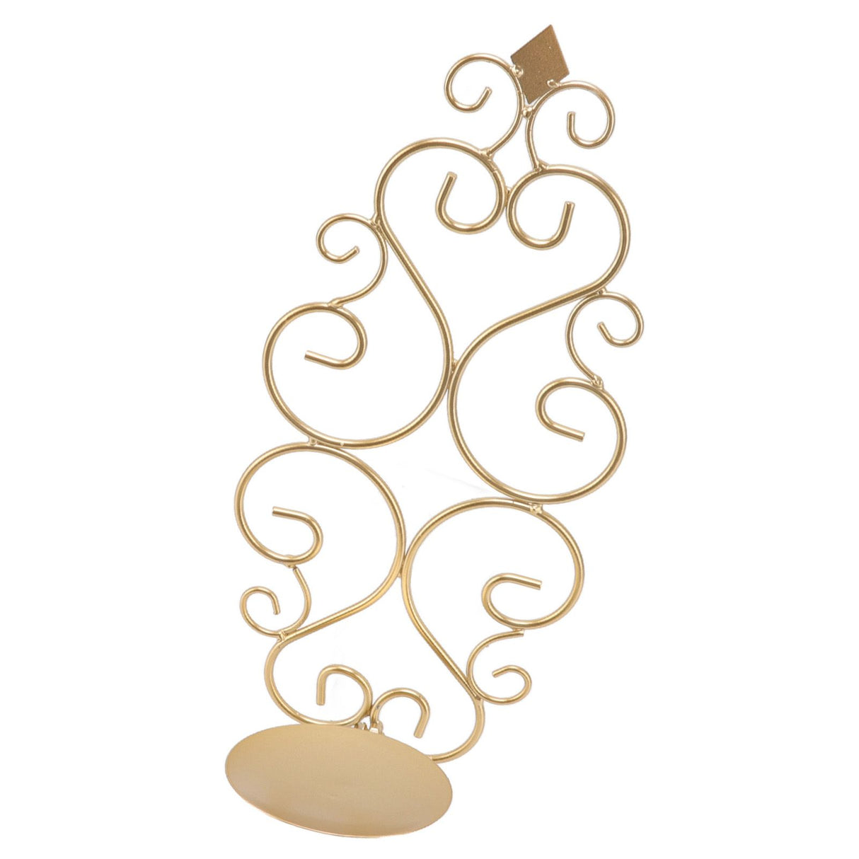 Candle Holder Iron Candlestick Folding Wall Mount Base Sconce Home Decoration for Room Metal Gold
