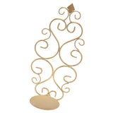 Candle Holder Iron Candlestick Folding Wall Mount Base Sconce Home Decoration for Room Metal Gold
