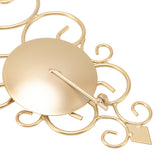 Candle Holder Iron Candlestick Folding Wall Mount Base Sconce Home Decoration for Room Metal Gold - Extra Image
