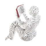Resin Reading Woman Figurine Innovative Lady Reading Pulp Molding Bookshelf Ornaments for Home Decoration D