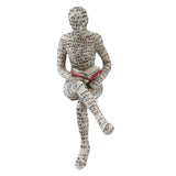 Resin Reading Woman Figurine Innovative Lady Reading Pulp Molding Bookshelf Ornaments for Home Decoration E