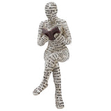 Resin Reading Woman Figurine Innovative Lady Reading Pulp Molding Bookshelf Ornaments for Home Decoration F