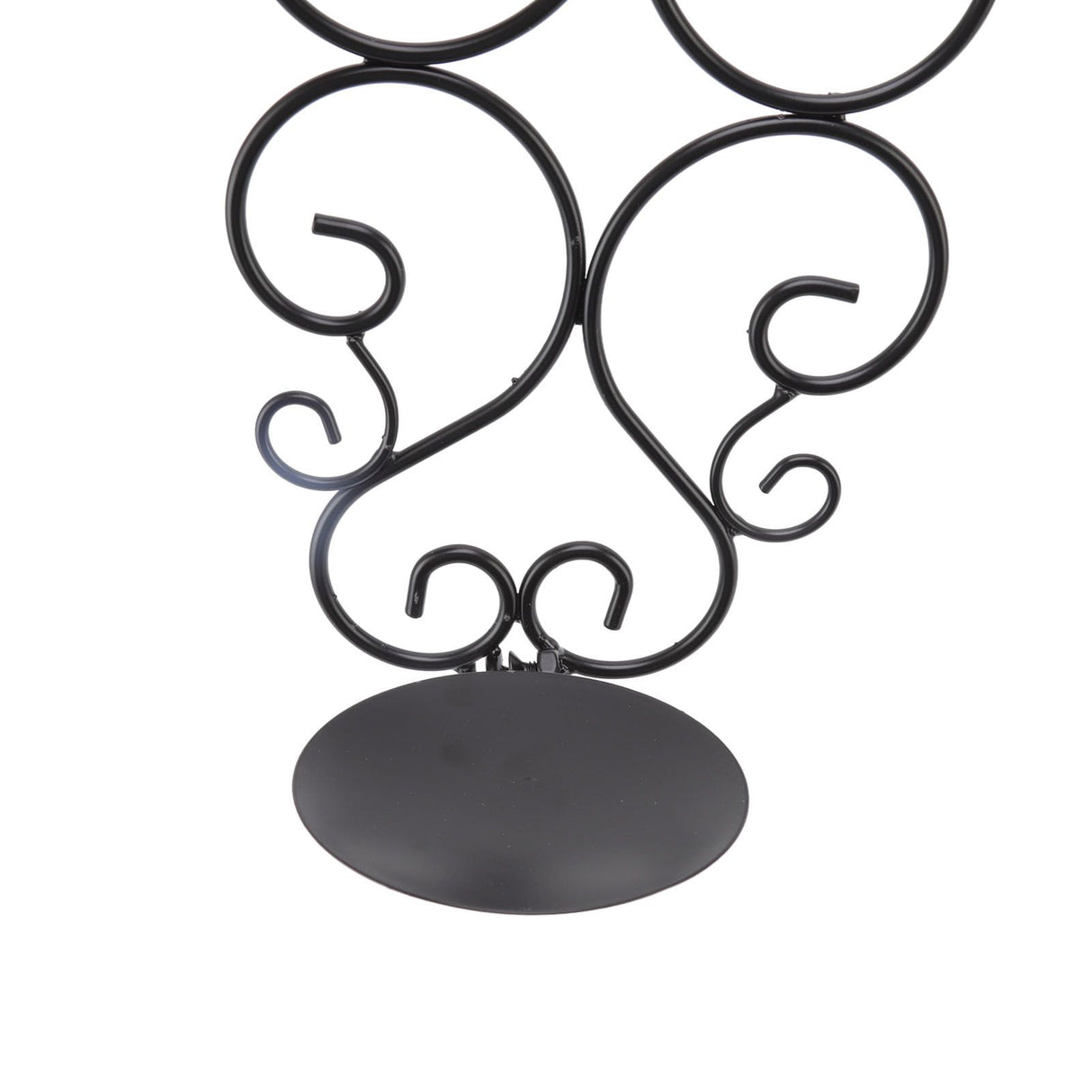 2 Pcs Candle Holder Exquisite Classical Style Black Iron Wall Mounted Candlestick for Living Rooms Bedroom Hallways