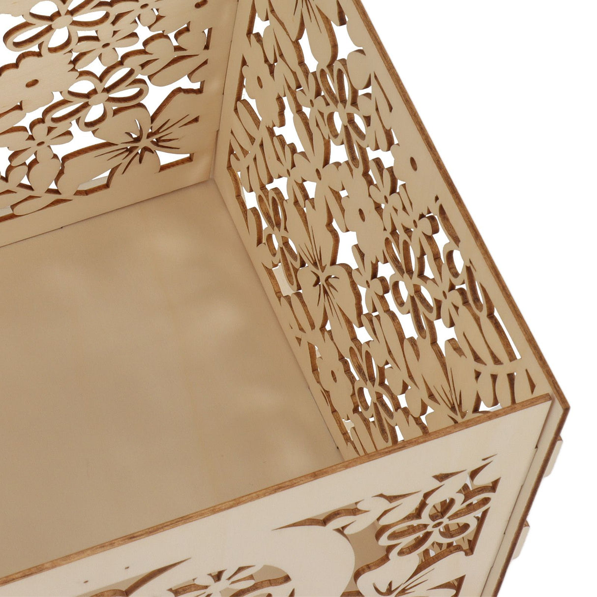 DIY Hollow Wooden Box Gift Card Money Case Wedding Reception Decoration Box Easy Assembly JM01192 Large