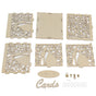 DIY Hollow Wooden Box Gift Card Money Case Wedding Reception Decoration Box Easy Assembly JM01777 Small