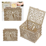 DIY Hollow Wooden Box Gift Card Money Case Wedding Reception Decoration Box Easy Assembly JM01777 Small - Extra Image