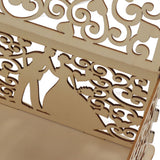 DIY Hollow Wooden Box Gift Card Money Case Wedding Reception Decoration Box Easy Assembly JM01777 Small