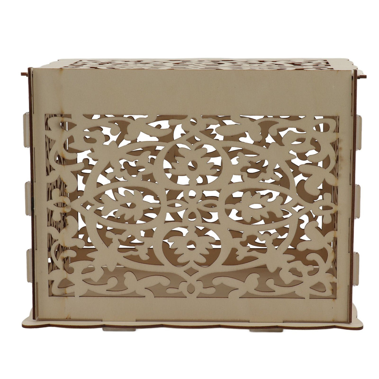 DIY Hollow Wooden Box Gift Card Money Case Wedding Reception Decoration Box Easy Assembly JM01319 Small