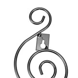2 Sets Wall Candle Holder Foldable European Style Swirl Wrought Iron Wall Hanging Candlestick Holder Home Decoration Black - Extra Image