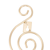 2 Sets Wall Candle Holder Foldable European Style Swirl Wrought Iron Wall Hanging Candlestick Holder Home Decoration Gold - Extra Image