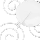 2 Sets Wall Candle Holder Foldable European Style Swirl Wrought Iron Wall Hanging Candlestick Holder Home Decoration White - Extra Image