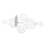 2 Sets Wall Candle Holder Foldable European Style Swirl Wrought Iron Wall Hanging Candlestick Holder Home Decoration White - Extra Image