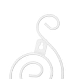 2 Sets Wall Candle Holder Foldable European Style Swirl Wrought Iron Wall Hanging Candlestick Holder Home Decoration White
