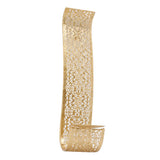 Shelving Solution Wall Sconce Candle Holder Gold Hollow Carved Exquisite Details Metal Wall Candle Holder for Bedrooms - 45-Degree Angle