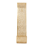 Shelving Solution Wall Sconce Candle Holder Gold Hollow Carved Exquisite Details Metal Wall Candle Holder for Bedrooms - Low Angle
