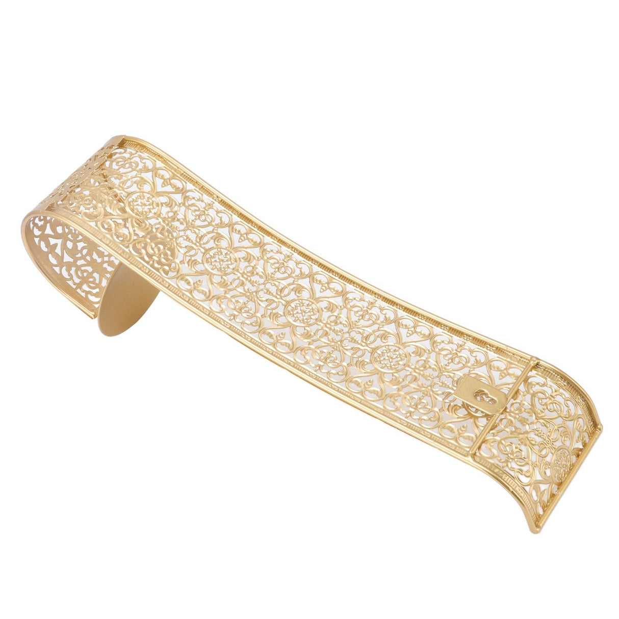 Shelving Solution Wall Sconce Candle Holder Gold Hollow Carved Exquisite Details Metal Wall Candle Holder for Bedrooms