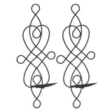 2 Sets Iron Wall Candle Sconce Holder Foldable Deformation Resistance Innovative Wall Candle Holder for Bedroom Dining Room Black