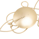 2 Sets Iron Wall Candle Sconce Holder Foldable Deformation Resistance Innovative Wall Candle Holder for Bedroom Dining Room Gold