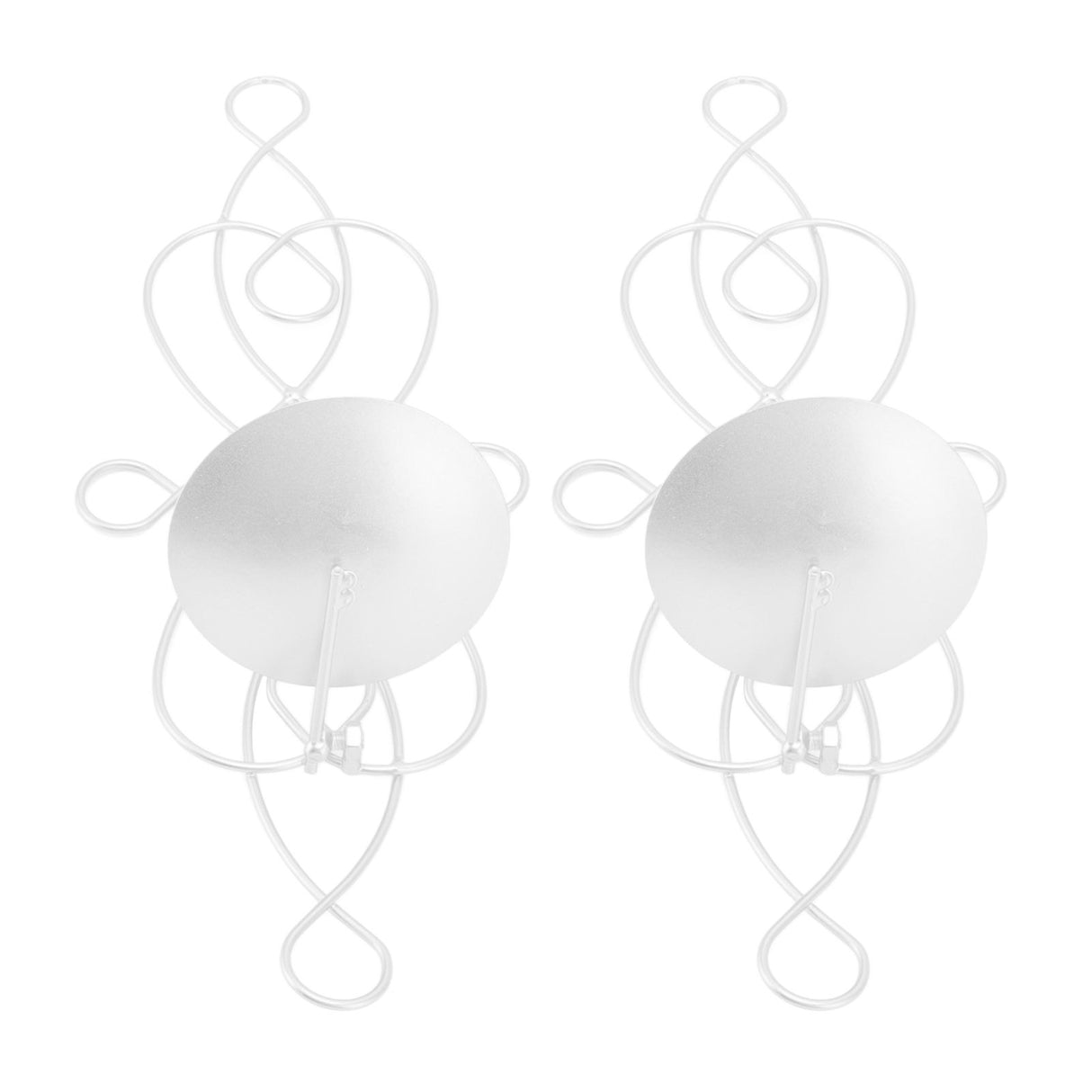 2 Sets Iron Wall Candle Sconce Holder Foldable Deformation Resistance Innovative Wall Candle Holder for Bedroom Dining Room White