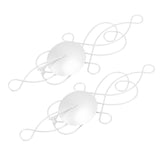 2 Sets Iron Wall Candle Sconce Holder Foldable Deformation Resistance Innovative Wall Candle Holder for Bedroom Dining Room White - Extra Image