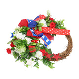 4th of July Patriotic Wreath Independence Day Wreath Decorations for Front Door Fireplace