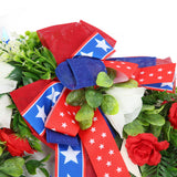 4th of July Patriotic Wreath Independence Day Wreath Decorations for Front Door Fireplace