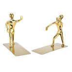 Stainless Steel Man Bookends Prevent Slipping Kung Fu Man Bookends for Home Decoration for Home Office