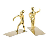 Stainless Steel Man Bookends Prevent Slipping Kung Fu Man Bookends for Home Decoration for Home Office - Extra Image