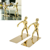 Stainless Steel Man Bookends Prevent Slipping Kung Fu Man Bookends for Home Decoration for Home Office - Extra Image