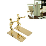 Stainless Steel Man Bookends Prevent Slipping Kung Fu Man Bookends for Home Decoration for Home Office - Extra Image
