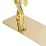 Stainless Steel Man Bookends Prevent Slipping Kung Fu Man Bookends for Home Decoration for Home Office - Extra Image