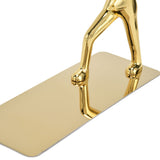 Stainless Steel Man Bookends Prevent Slipping Kung Fu Man Bookends for Home Decoration for Home Office - Extra Image