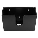 Bamboo Paper Towel Dispenser Countertop Wall Mounted Multifold Napkin Box for Bathroom - Side View