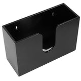 Bamboo Paper Towel Dispenser Countertop Wall Mounted Multifold Napkin Box for Bathroom - Close-Up Angle