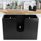 Bamboo Paper Towel Dispenser Countertop Wall Mounted Multifold Napkin Box for Bathroom